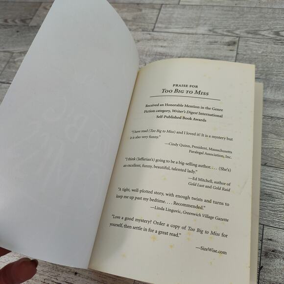 TOO BIG TO MISS An Odelia Grey‎ Mystery Sue Ann Jaffarian Trade Paperback 2006 - Picture 2 of 11